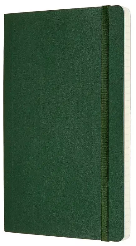 Блокнот Moleskine CLASSIC SOFT QP619K15 Large 130х210мм 192стр. пунктир мягкая обложка зеленый