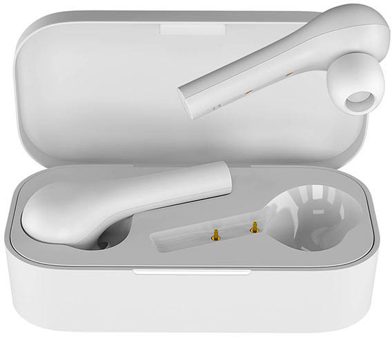 Наушники Hiper TWS PULL White Bluetooth 5.0 гарнитура Li-Pol 2x40mAh+400mAh, белый