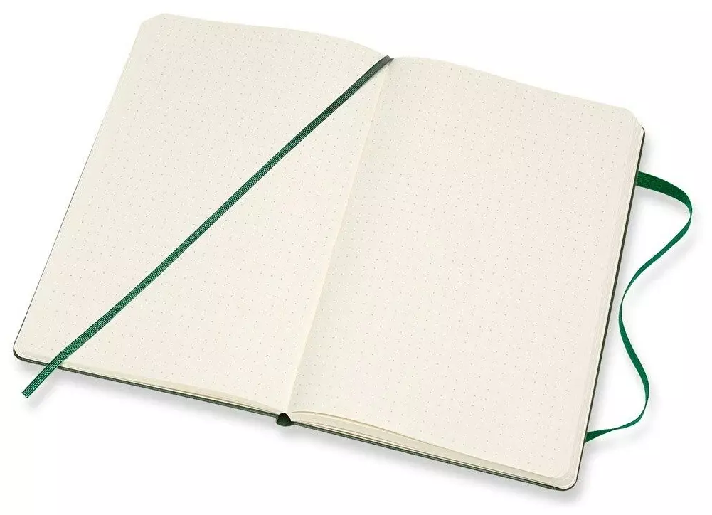 Блокнот Moleskine CLASSIC QP066K15 Large 130х210мм 240стр. пунктир твердая обложка зеленый