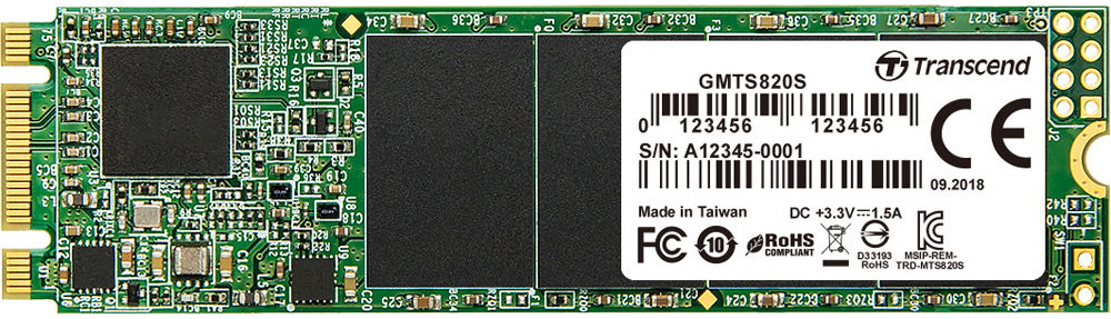 Transcend M.2 MTS820 960Gb SATA-III TLC (TS960GMTS820S)