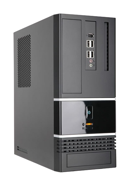 Корпус Slim Case InWin BK623  Black 400W 2*USB2.0+2*USB3.0 Audio mATX