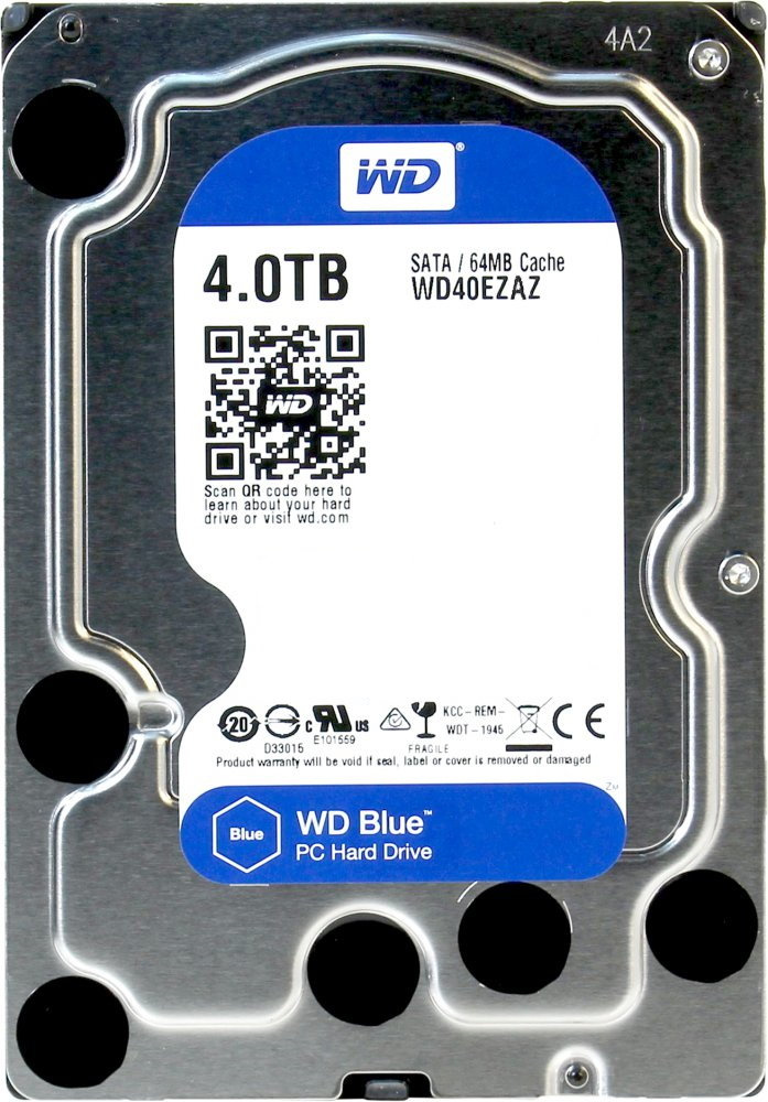 Жесткий диск SATA 4TB 6GB/S 256MB BLUE WD40EZAZ WDC