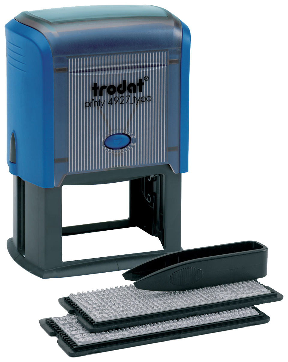 Самонаборный штамп Trodat 4927/DB PRINTY TYPO 4.0 пластик