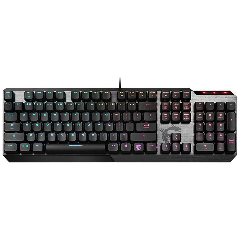 Клавиатура MSI Vigor GK50 Low Profile RU механическая черный USB Multimedia for gamer LED