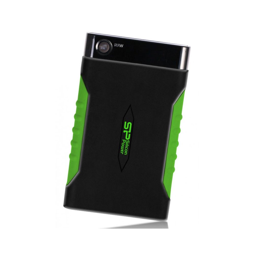 Жесткий диск 1 ТБ HDD Silicon Power Armor A15 черный/зеленый