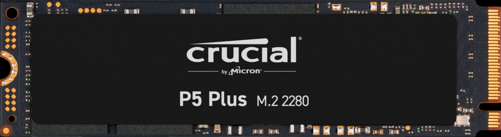 Crucial P5 Plus, 1000GB, SSD, M.2 2280, NVMe, PCIe 4.0 x4, 3D TLC, R/W 6600/5000MB/s, IOPs 630 000/700 000, 600TBW