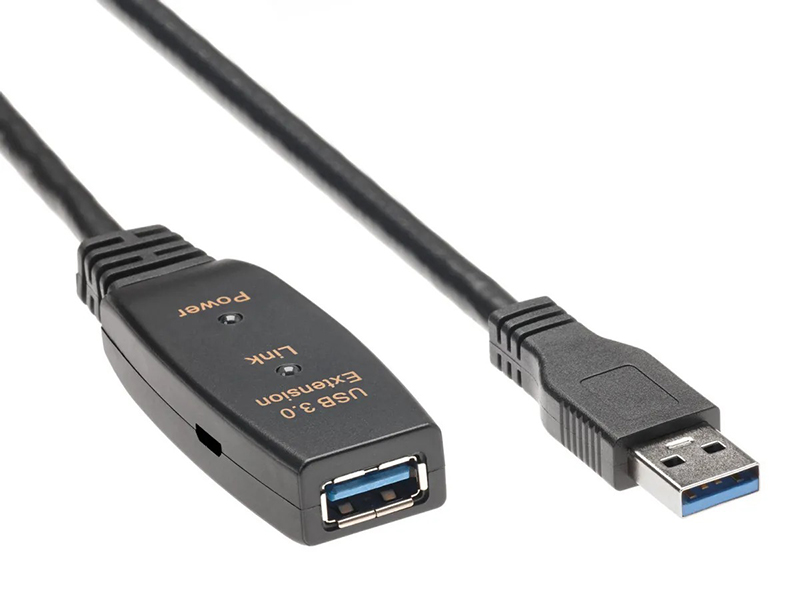 Кабель-адаптер USB3.0-repeater, удлинительный активный <Am-->Af> 15м Aopen/qust<ACU827A-15M>