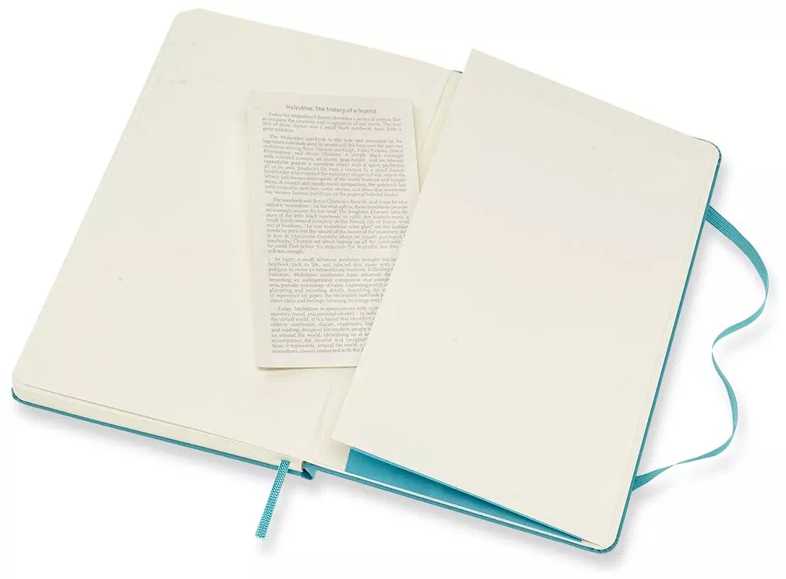Блокнот Moleskine CLASSIC QP060B35 Large 130х210мм 240стр. линейка твердая обложка голубой