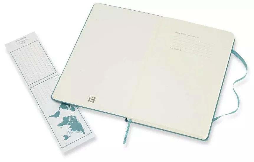 Блокнот Moleskine CLASSIC QP060B35 Large 130х210мм 240стр. линейка твердая обложка голубой