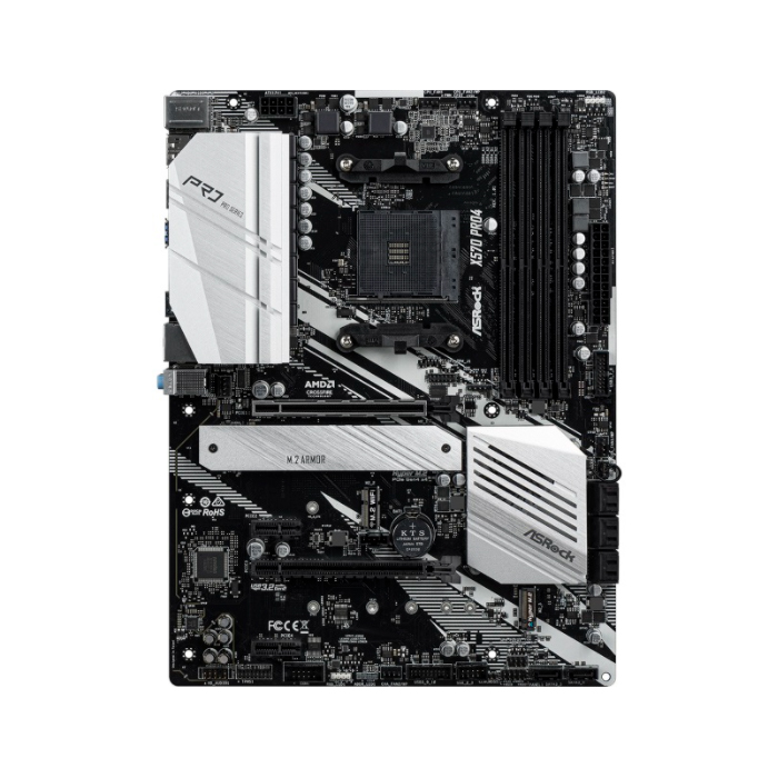 Материнская плата AMD X570 SAM4 ATX X570 PRO4 ASROCK