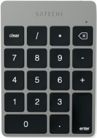 Беспроводной цифровой блок клавиатуры Satechi Aluminum Slim Keypad Numpad. Цвет серый космос.