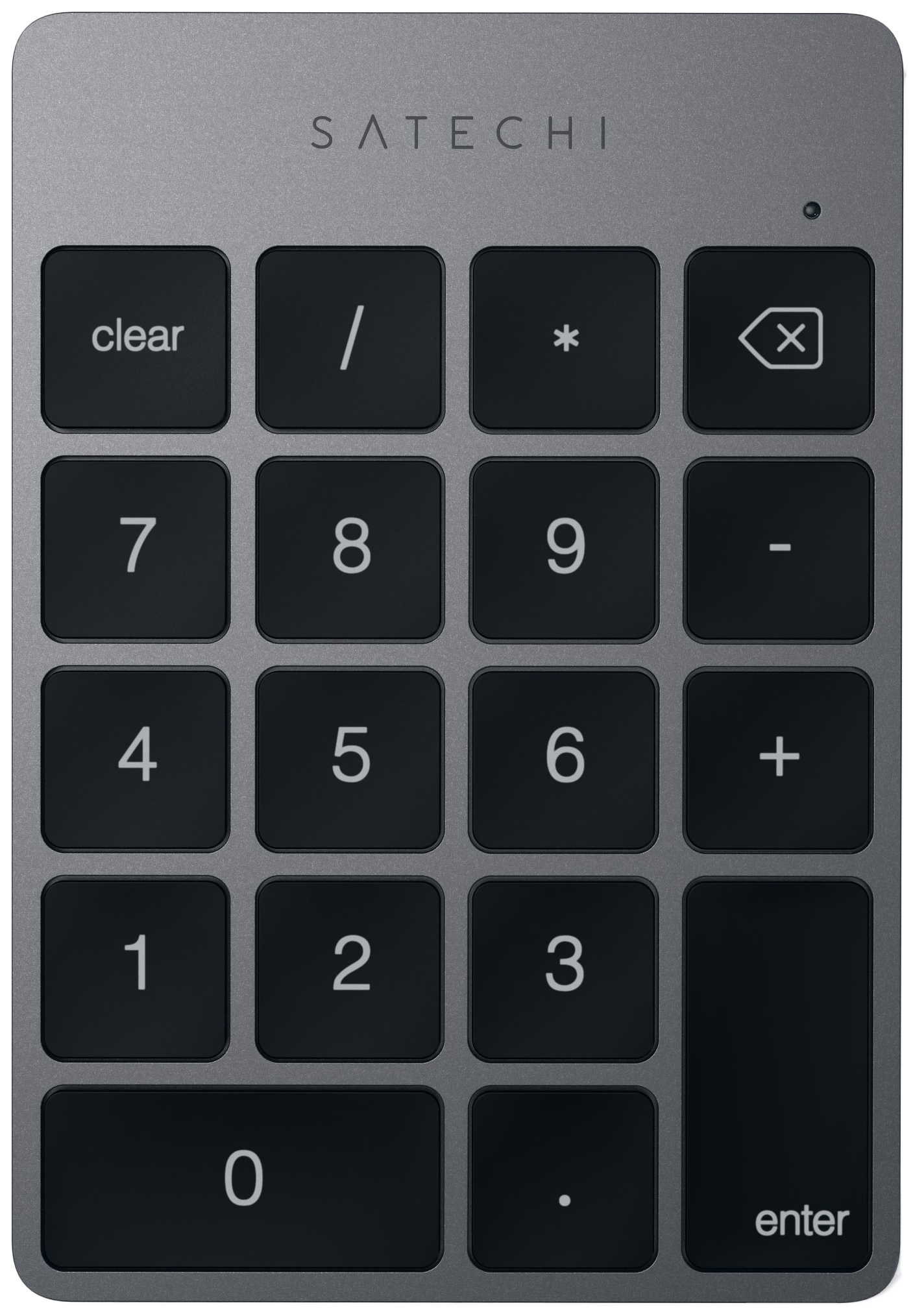 Беспроводной цифровой блок клавиатуры Satechi Aluminum Slim Keypad Numpad. Цвет серый космос.