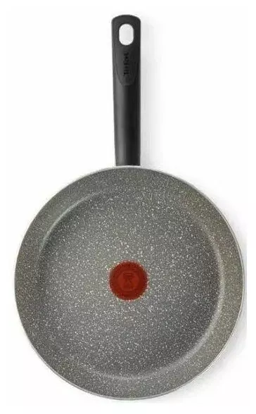 Сковорода Tefal Natural Cook 04211928 круглая 28см ручка несъемная (с крышкой) серый (9100046102)
