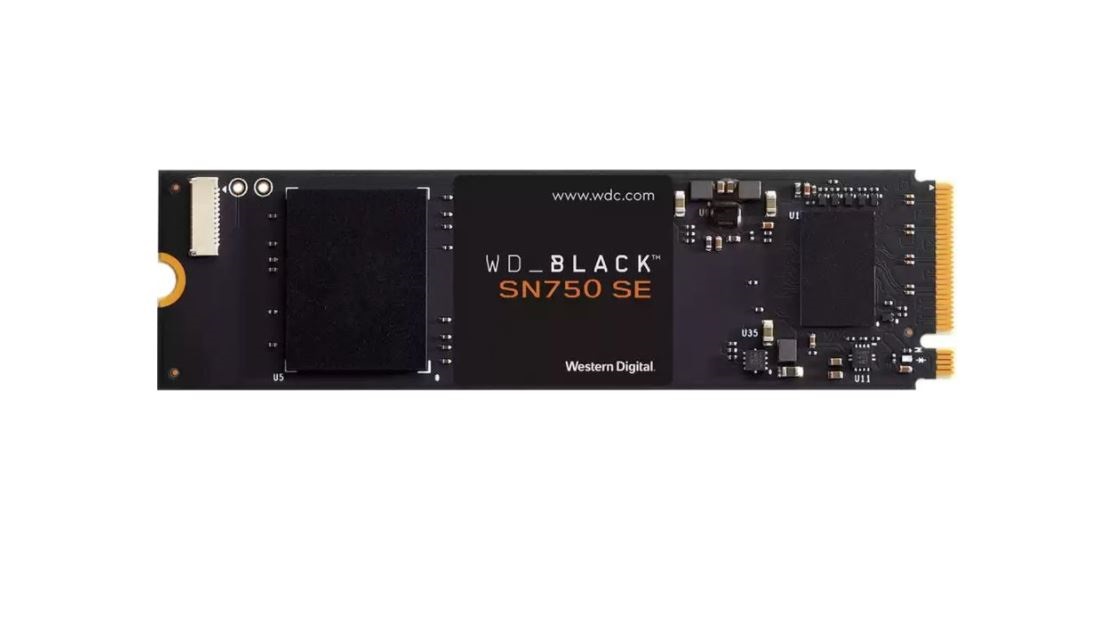 Накопитель SSD WD Original PCI-E 4.0 x4 1Tb WDS100T1B0E Black SN750 SE M.2 2280