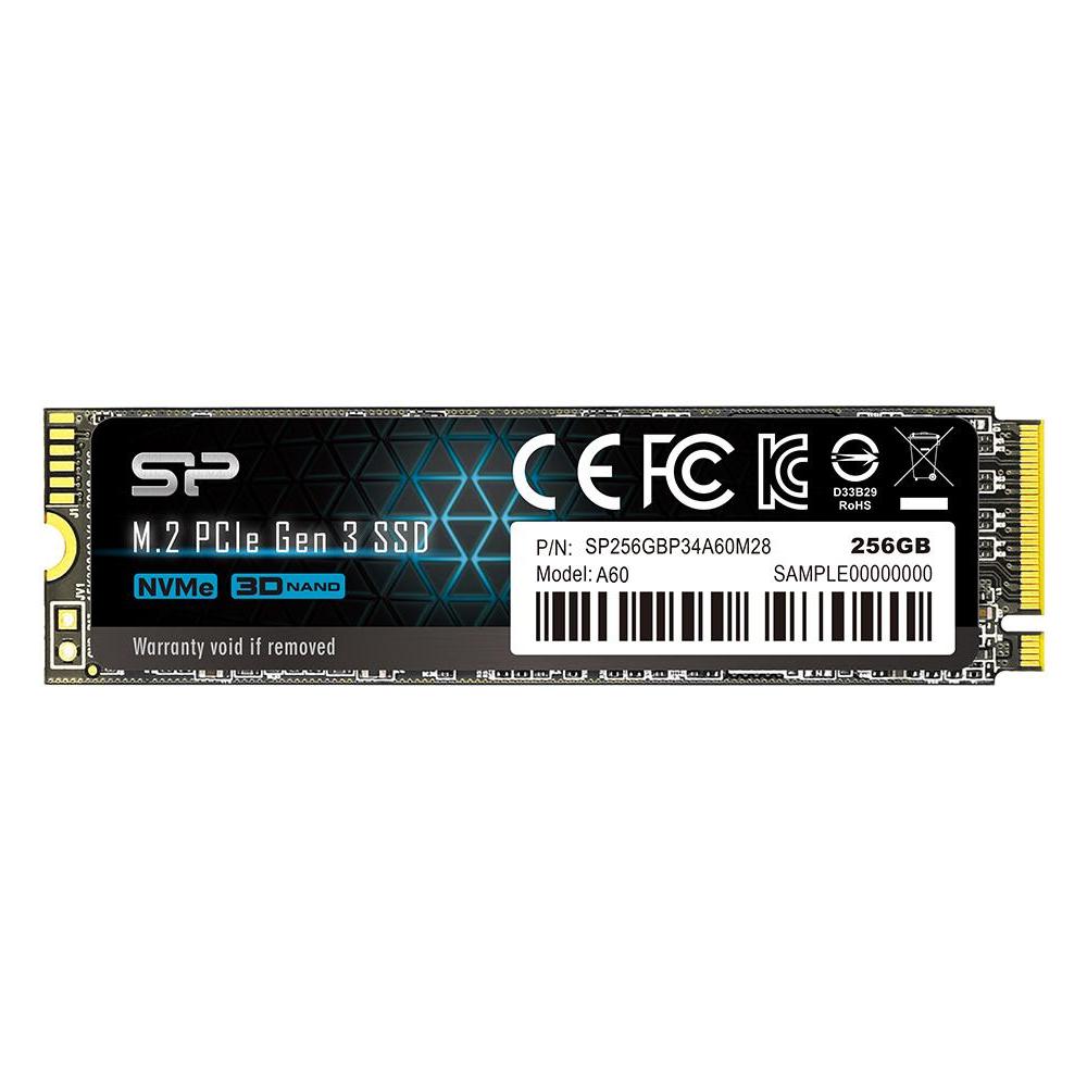 Накопитель SSD Silicon Power PCI-E x4 256Gb SP256GBP34A60M28 M-Series M.2 2280