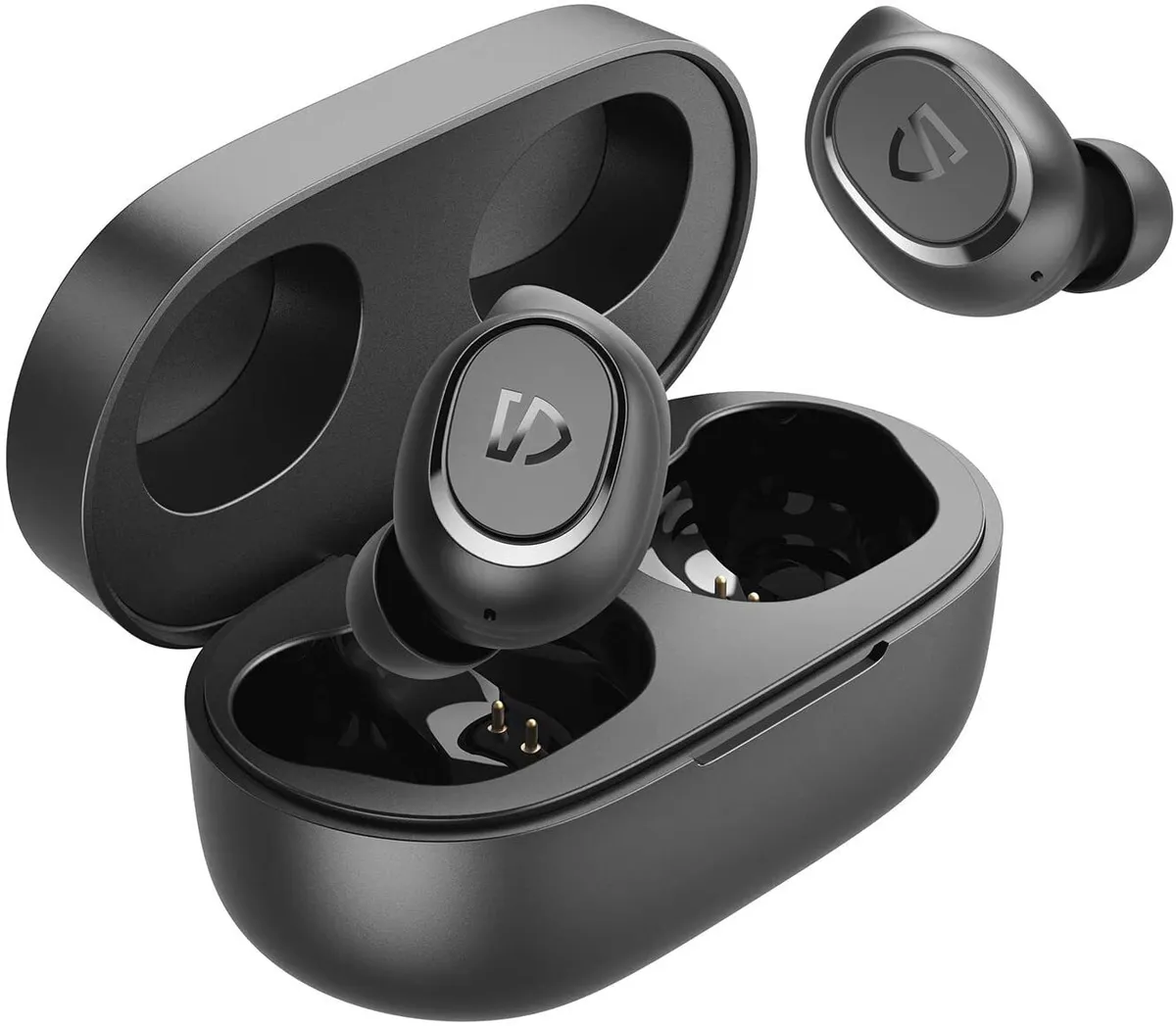 Наушники SoundPEATS TWS TrueFree2 RTLVHC8763, Bluetooth 5.0, 380мАч,d6.0мм, IPX7,черный