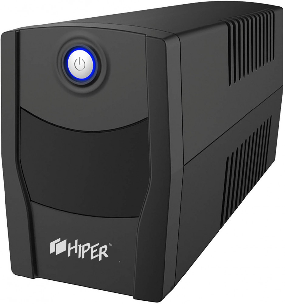 ИБП HIPER CITY-1000U, line-interactive, 1000ВА(600Вт), 2 розетки Schuko, USB-порт, чёрный