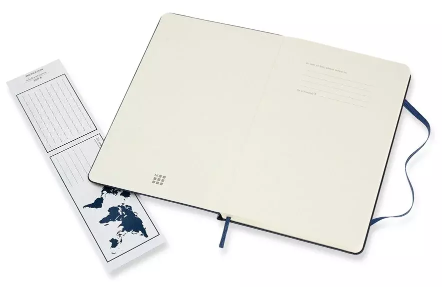 Блокнот Moleskine CLASSIC QP066B20 Large 130х210мм 240стр. пунктир твердая обложка синий сапфир