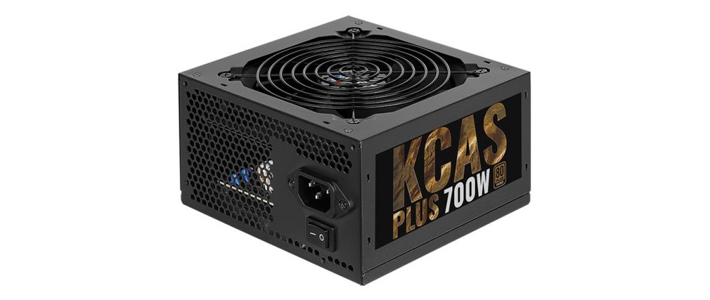 Блок питания Aerocool 700W Retail KCAS PLUS 700W ATX12V Ver.2.4, 80+ Bronze, fan 12cm, 550mm cable, 20+4P, 4+4P, PCIe 6+2P x4, PATA x4, SATA x7