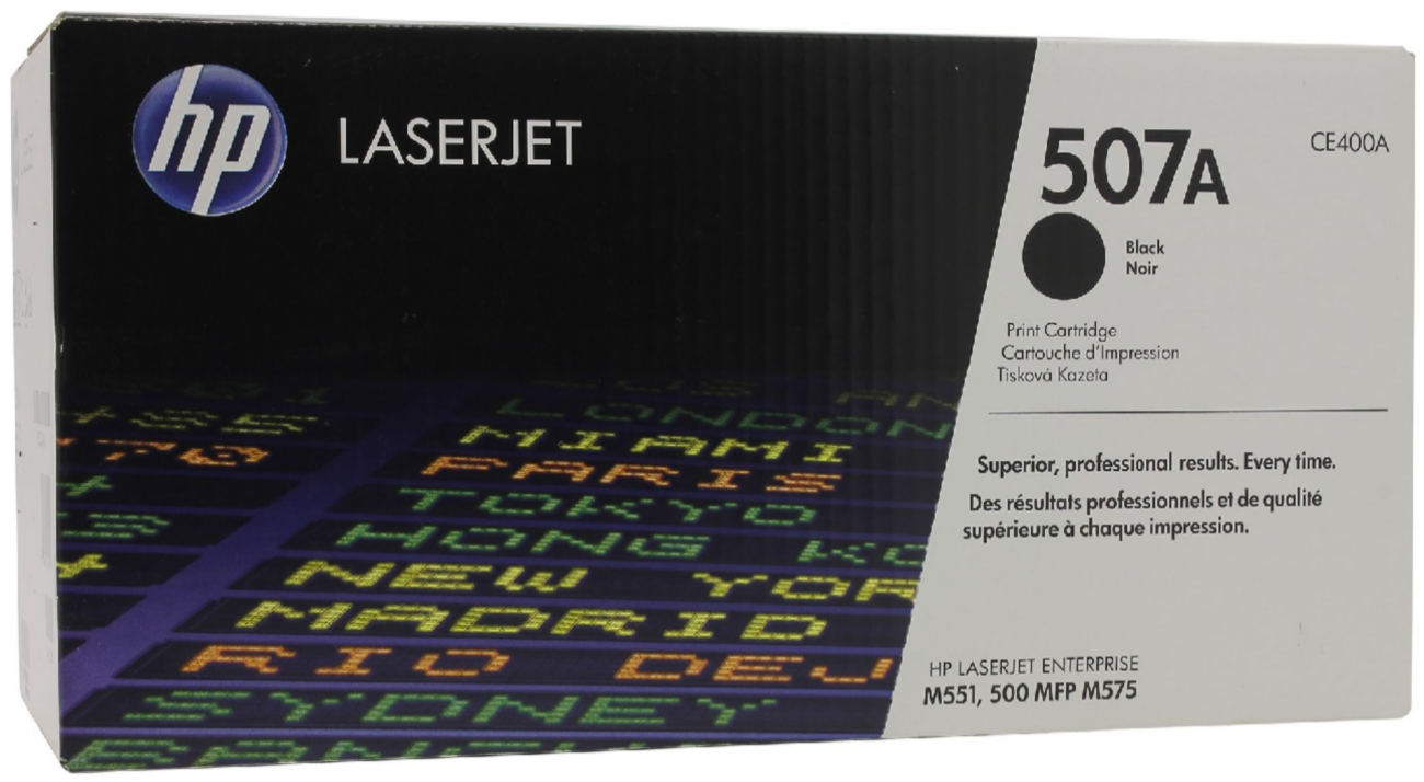 Картридж лазерный HP 507A CE400A черный (5000стр.) для HP CLJ M551