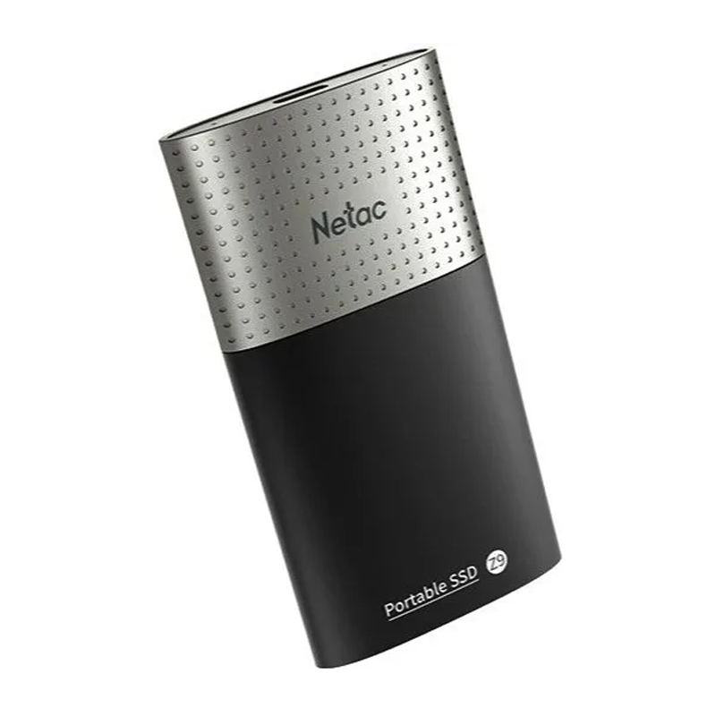 Накопитель SSD External Netac 128Gb Z9 <NT01Z9-128G-32BK> (USB3.2, up to 550/480MBs, 90х47.5х11.5mm, Aluminium+Plastic)