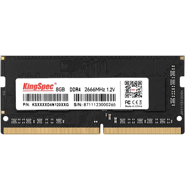 Память DDR4 8Gb 2666MHz Kingspec KS2666D4N12008G RTL PC4-21300 SO-DIMM 260-pin 1.35В