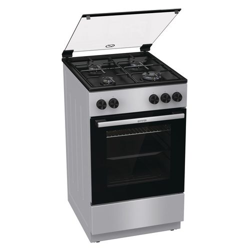 Плита Газовая Gorenje GG5A11SJ серебристый (стеклянная крышка) реш.сталь