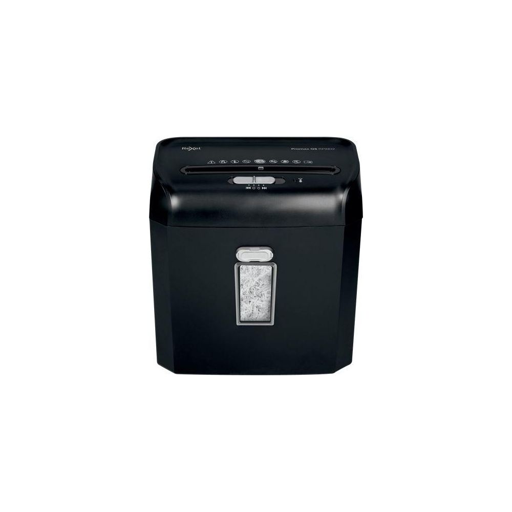 Шредер Rexel Promax QS 6/12 X EU черный (секр.P-4) фрагменты 6лист. 12лтр. скрепки скобы пл.карты