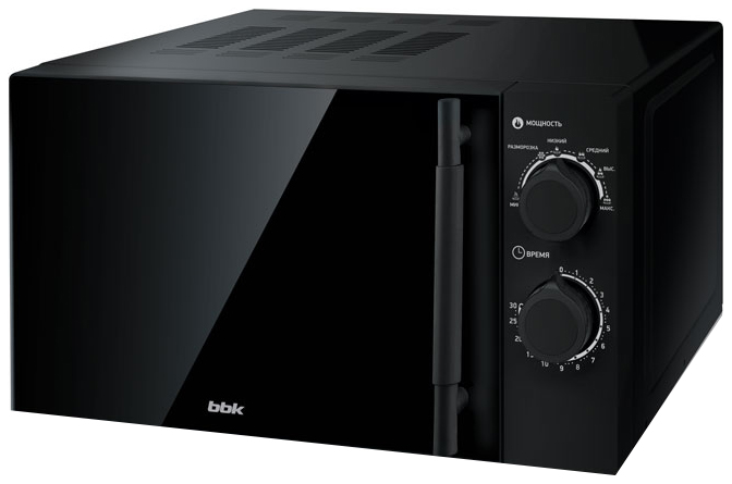 Микроволновая печь BBK 20MWS-773M/B-M G [20 л, 700 Вт, переключатели - поворотный механизм, черный]