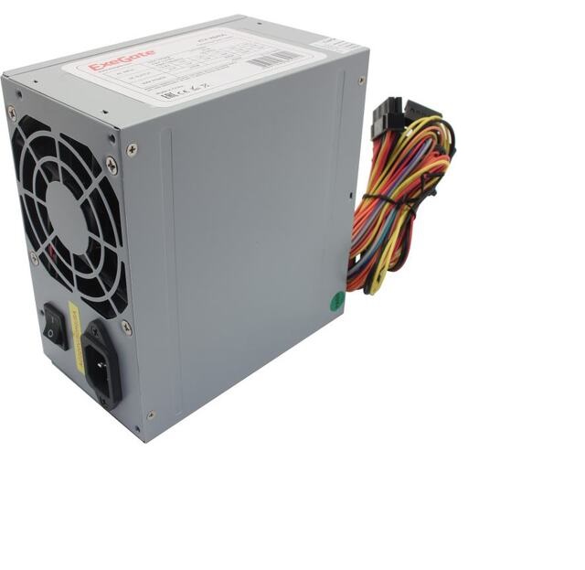 Блок питания 400W ExeGate AB400, ATX, SC, 8cm fan, 24p+4p, 3*SATA, 2*IDE, FDD