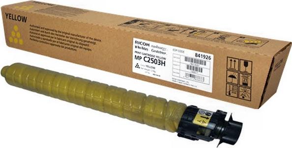 Тонер-картридж Ricoh 841926 (MPC2503HY) желтый (yellow), ресурс 9 500 страниц