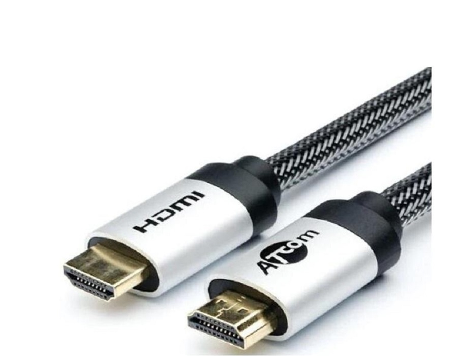 Кабель HDMI 20 м (HIGH speed, Metal gold, в чулке, в пакете)
