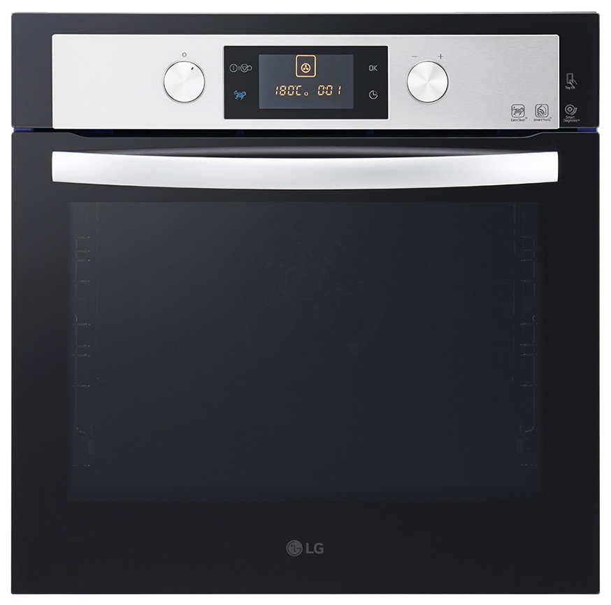 Духовой шкаф Электрический LG LB645E059T1 стекло черное/нержавеющая сталь