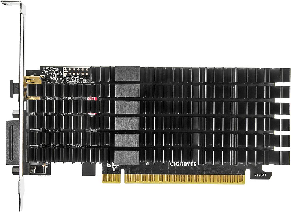 Видеокарта GIGABYTE GeForce GT 710 Silent LP 2GB (GV-N710D5SL-2GL), Retail