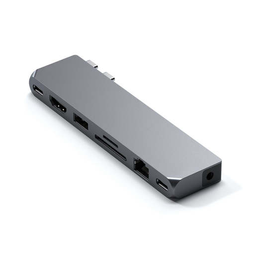 Хаб Satechi Pro Hub Max. Цвет - Серый космос.
Satechi Pro Hub Max - Space Gray