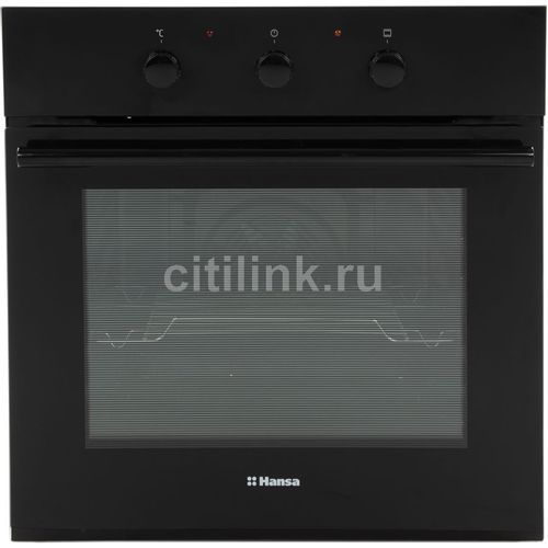 Электрический духовой шкаф Hansa BOES681021 [62 л, оч. паром, гриль, конв., ст.-3, черный]
