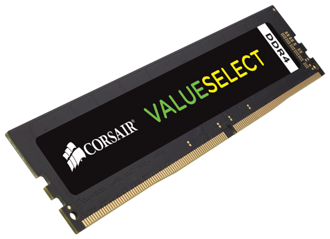 Память DDR4 4Gb 2666MHz Corsair CMV4GX4M1A2666C18 Value Select RTL PC4-21300 CL18 DIMM 288-pin 1.2В