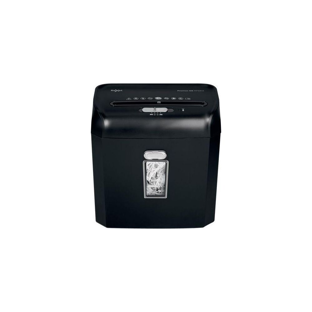 Шредер Rexel Promax QS 8/12 S EU черный (секр.Р-2) ленты 8лист. 12лтр. скрепки скобы пл.карты
