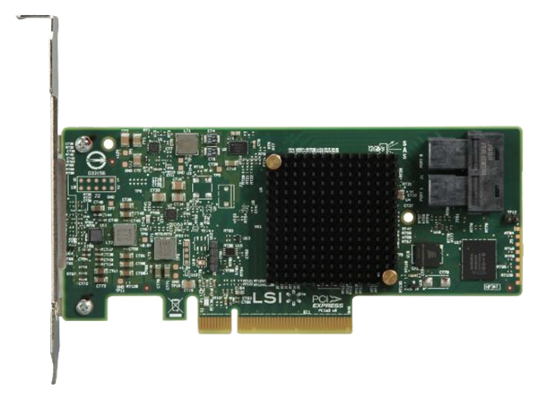 Контроллер LSI 9300-8I SGL 12Gb/s HBA 8i-ports (LSI00344 / H5-25573-00)