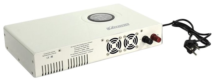 UPS POWERMAN Smart 1000 INV, linear-interactive, 1000VA/600W, 140-275V, 2 eurosockets, external battery 12V from 18Ah to 200Ah (not included in the scope of delivery), charging current 13A, LCD display, hinged, 410mm x 268mm x 70mm, 10.06kg.