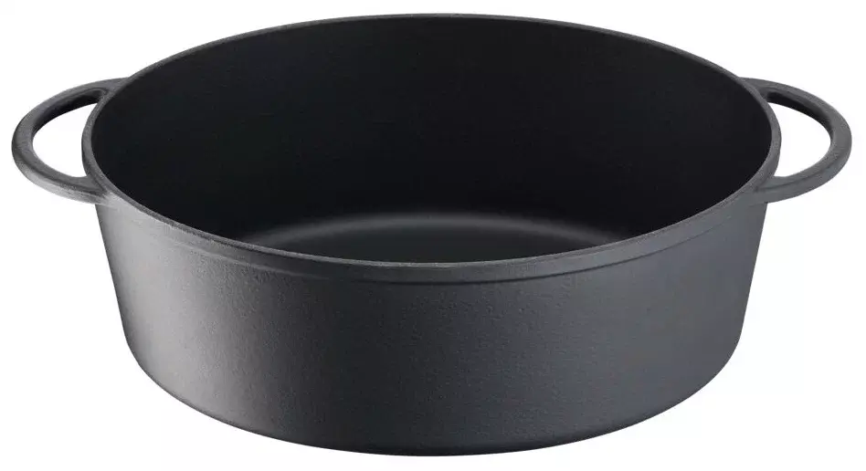 Кастрюля TEFAL Heritage E2230604, 7.2л, с крышкой, черный