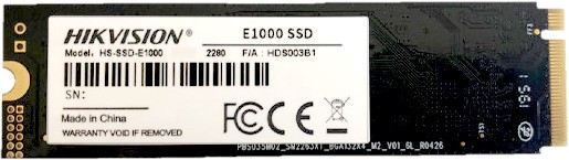 256 ГБ SSD M.2 накопитель HIKVision E1000 [PCI-E 3.x x4, чтение - 1950 Мбайт/сек, запись - 1260 Мбайт/сек, NAND, NVM Express]