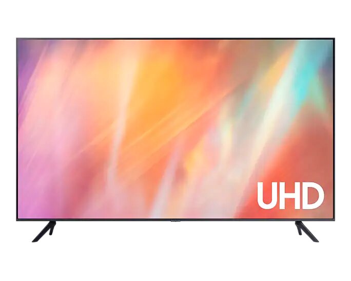 50" Телевизор Samsung UE50AU7100UXRU, 4K Ultra HD, титан, SMART TV, Tizen OS