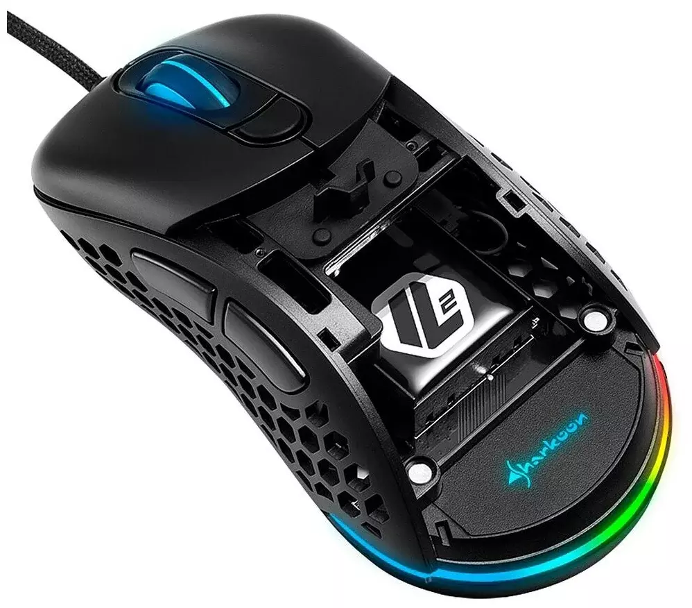 Игровая мышь чёрная Sharkoon Light2 200