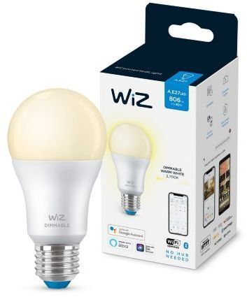 Лампа светодиодная WiZ Wi-Fi BLE 60W A60 E27 927 DIM1PF/6