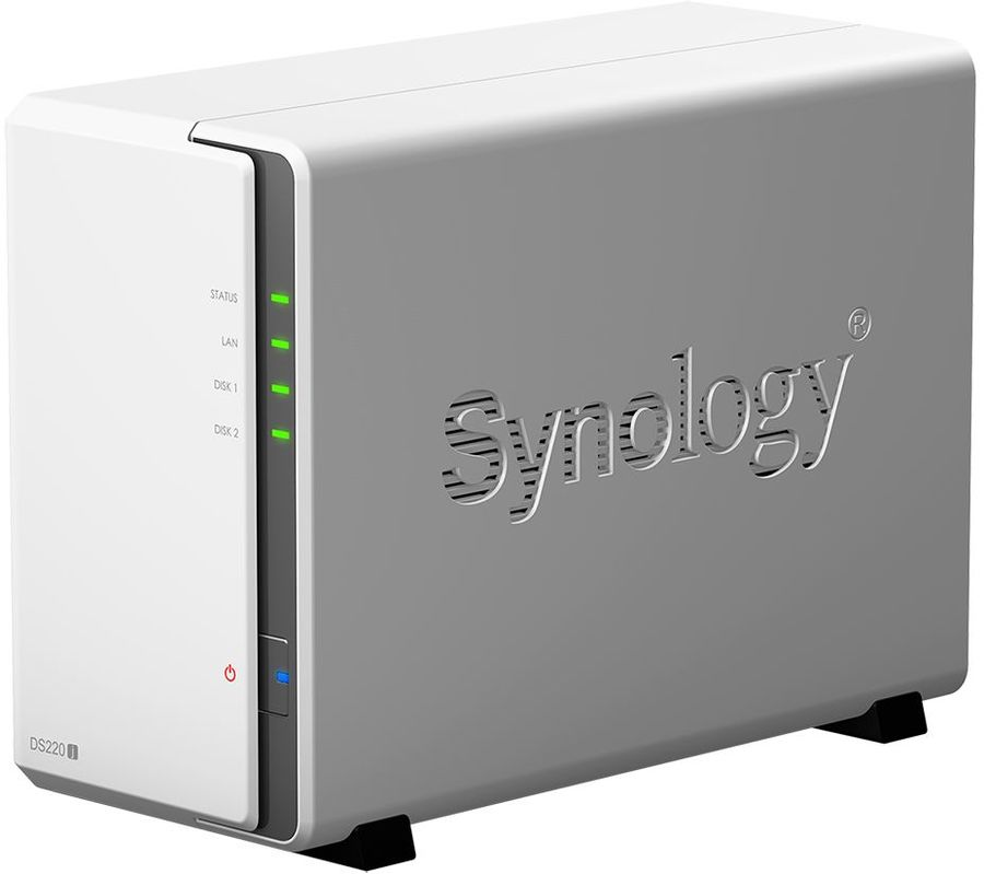 Synology DS220j Сетевое хранилище, настольное исполнение 2BAY NO HDD USB3