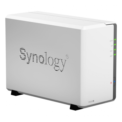 Synology DS220j Сетевое хранилище, настольное исполнение 2BAY NO HDD USB3