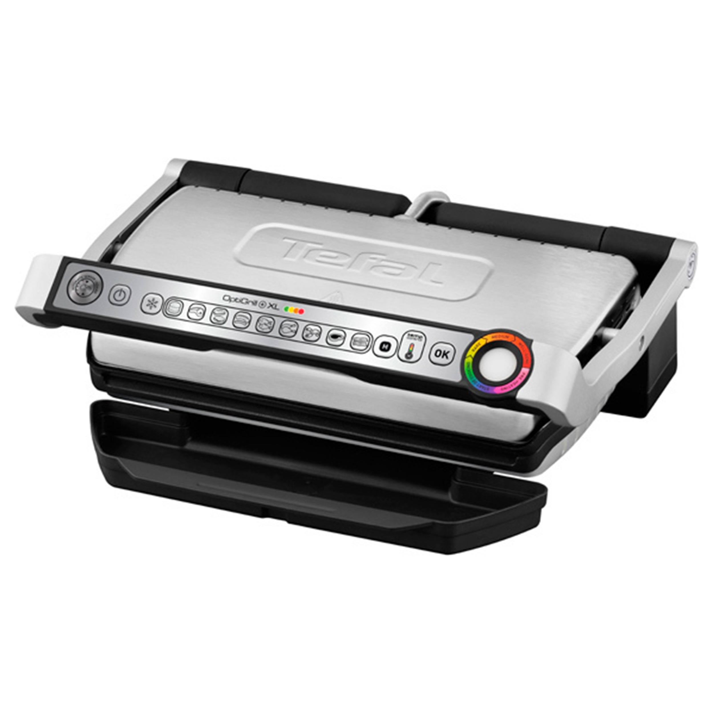 Электрогриль Tefal Optigrill+ GC722D34 2000Вт серебристый