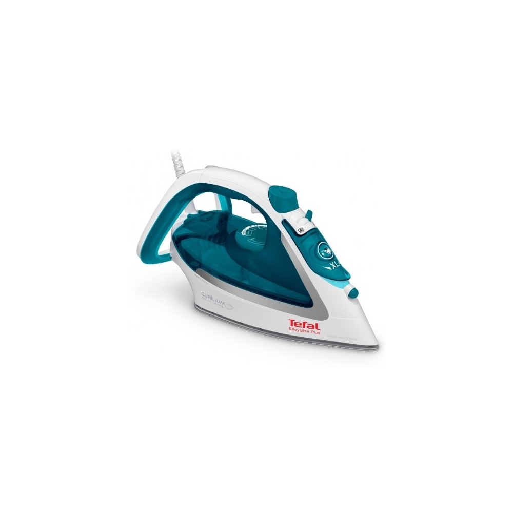 Утюг Tefal FV5718 Easygliss Plus, белый/бирюзовый