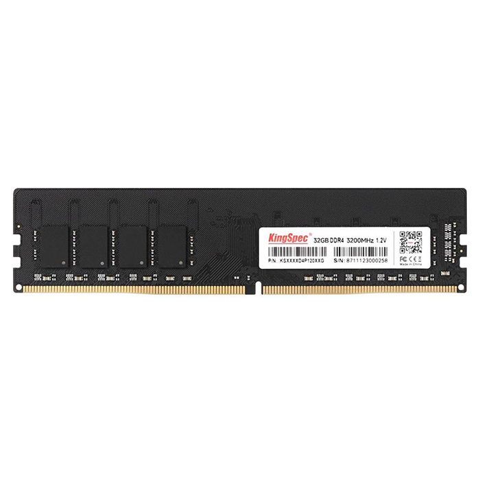 Память DDR4 32Gb 3200MHz Kingspec KS3200D4P12032G RTL PC4-25600 DIMM 288-pin 1.2В single rank